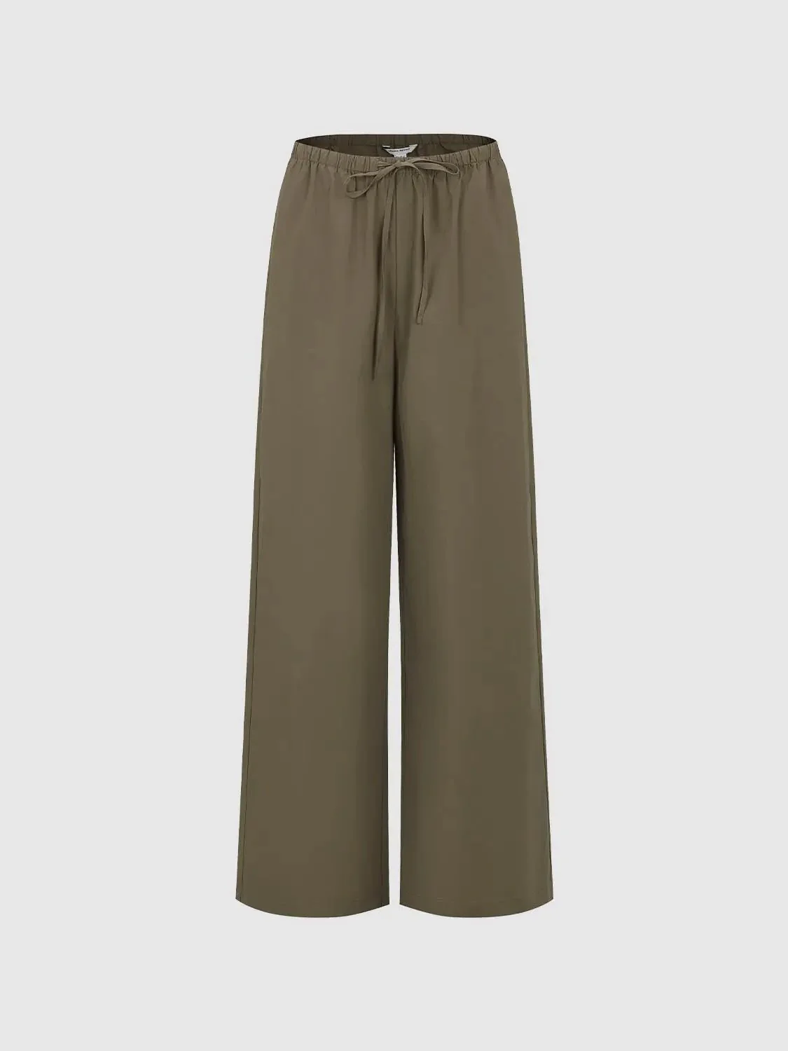 Drawstring Pull On Wide Leg Pants
