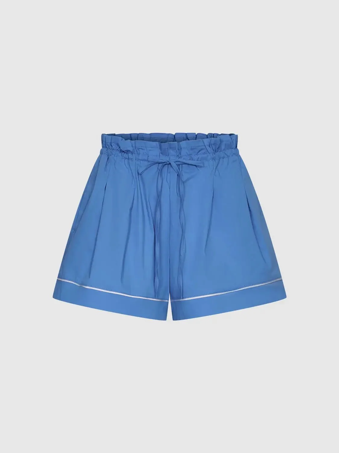 Contrast Trim Drawstring Pull On Shorts