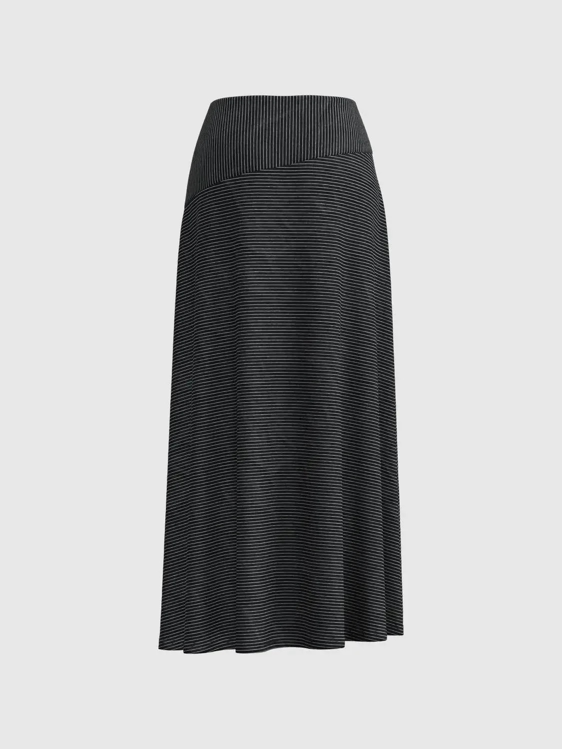 20461-seamed-contrast-striped-split-a-line-midi-skirts-1.webp Seamed Contrast Striped Split A-Line Midi Skirts
