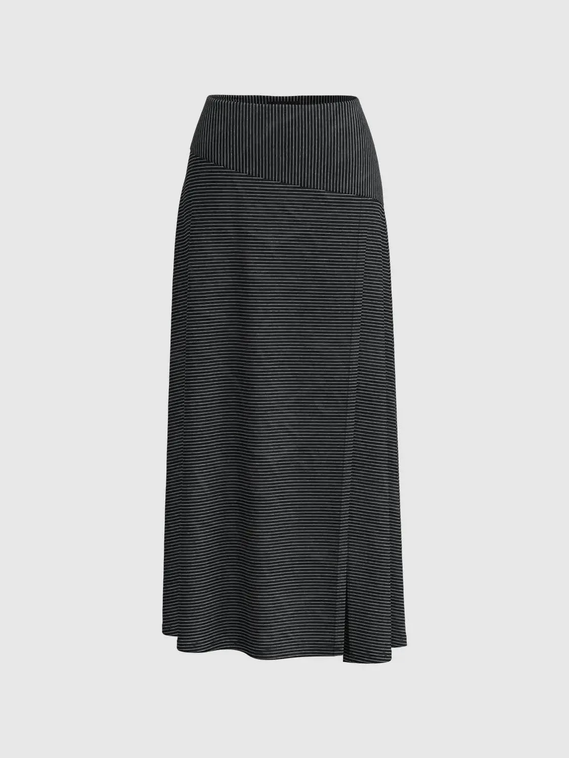 20461-seamed-contrast-striped-split-a-line-midi-skirts-2.webp Seamed Contrast Striped Split A-Line Midi Skirts