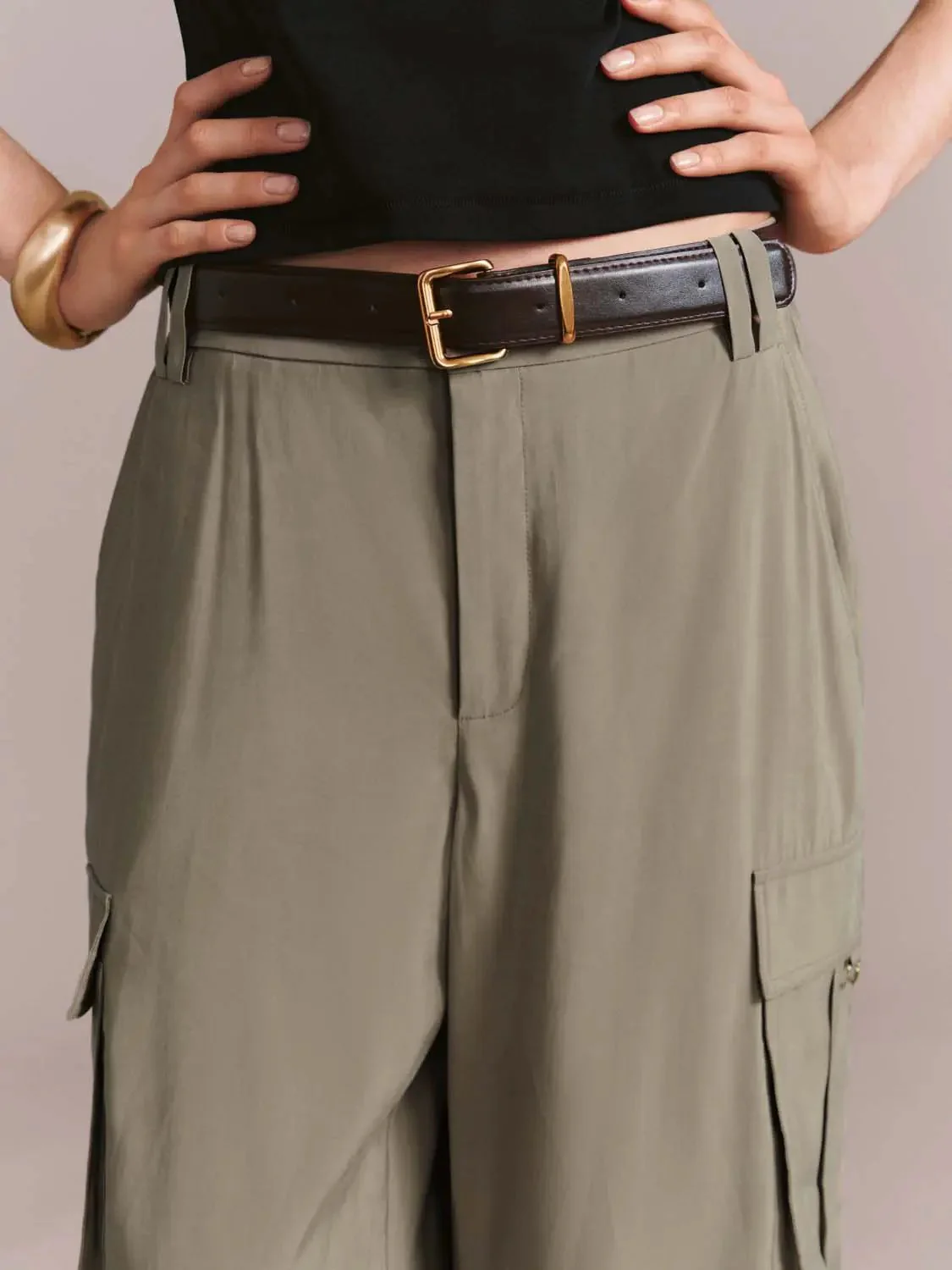 20561-belted-flap-pocket-wide-leg-cargo-pants-6.webp Belted Flap Pocket Wide Leg Cargo Pants