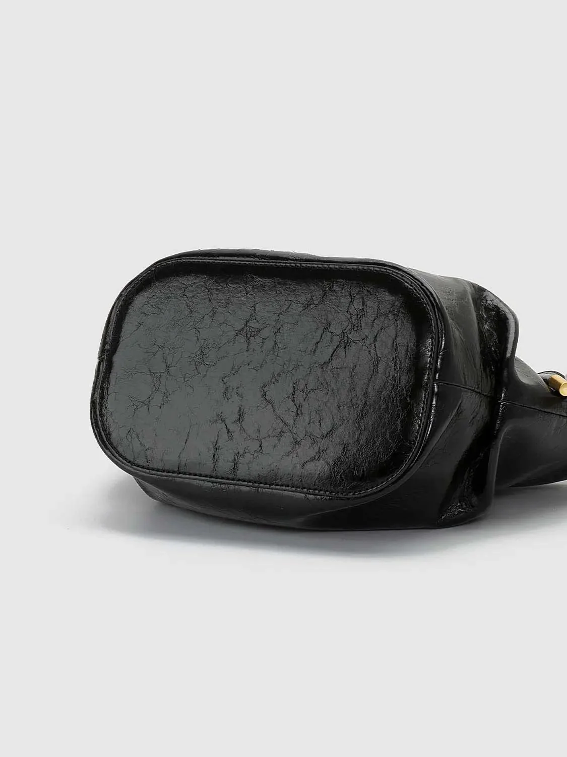 Faux Leather Handle Shoulder Bags