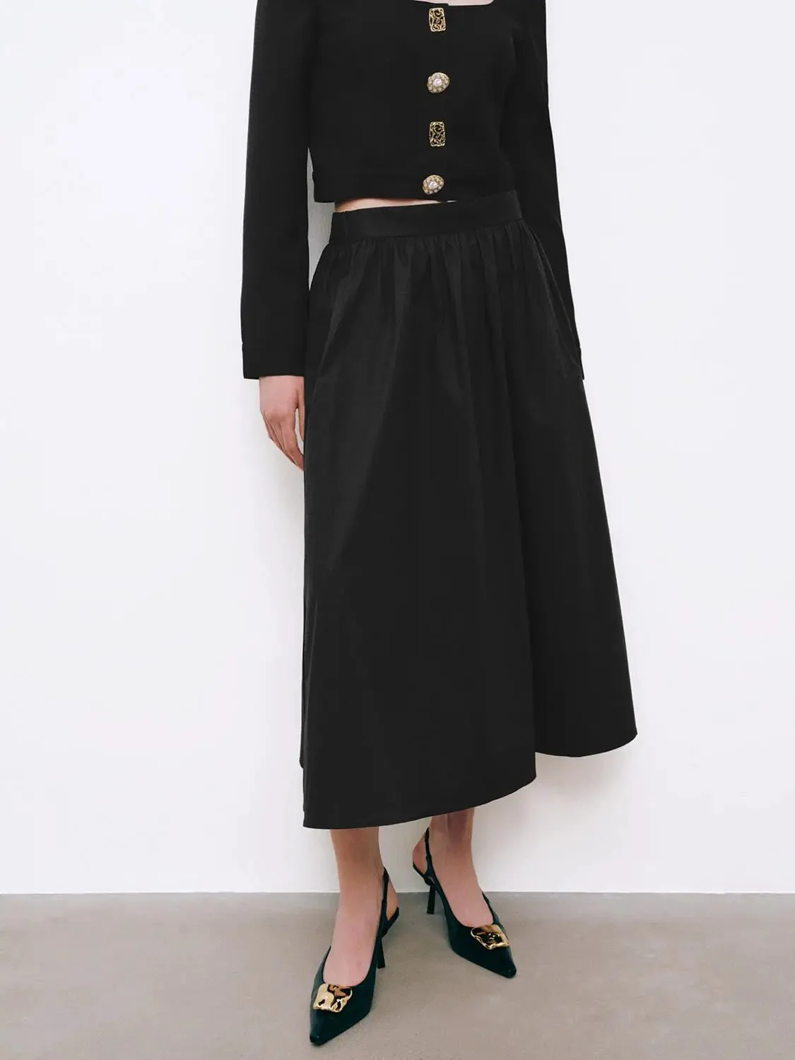 20670-cotton-a-line-button-embellished-midi-skirt-1.webp Cotton A-Line Button Embellished Midi Skirt