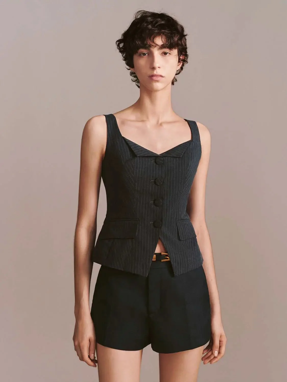 20676-pinstripe-tailored-sleeveless-button-front-shirt-9.webp Pinstripe Tailored Sleeveless Button Front Shirt