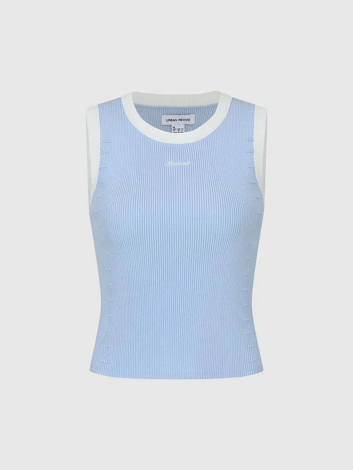 20701-contrast-trim-sleeveless-knitted-t-shirts-7.webp Contrast Trim Sleeveless Knitted T-Shirts
