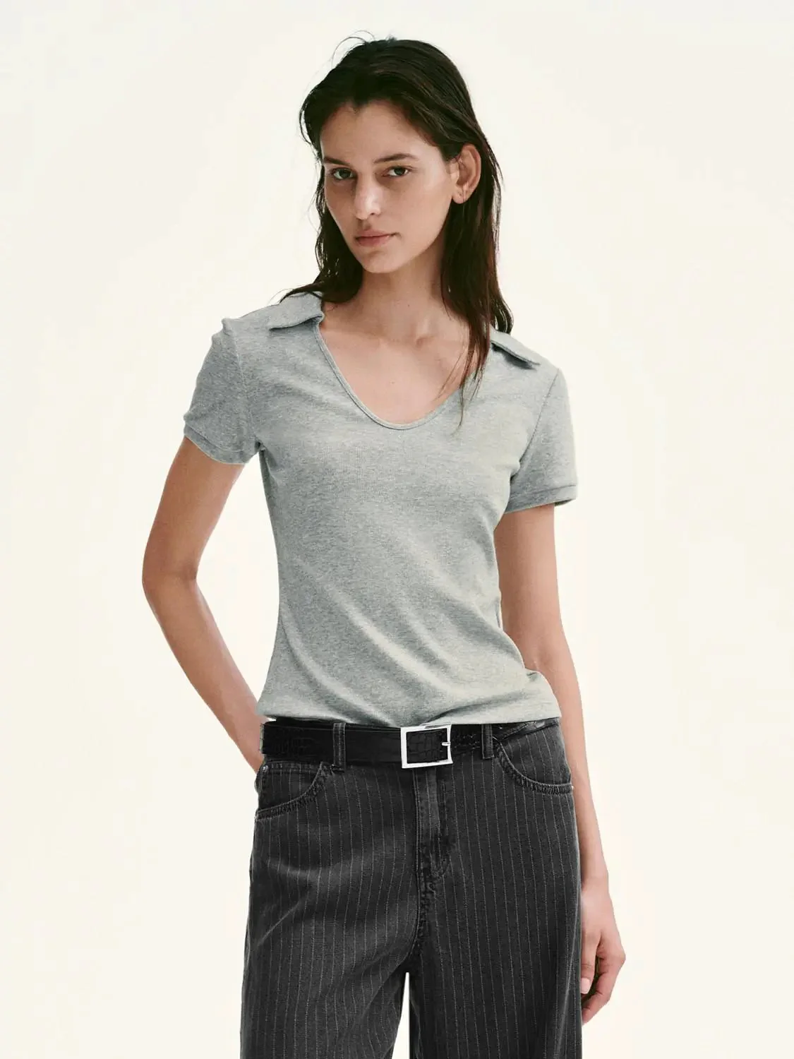 20731-cotton-blend-polo-neck-slim-fit-t-shirts-1.webp Cotton Blend Polo Neck Slim Fit T Shirts