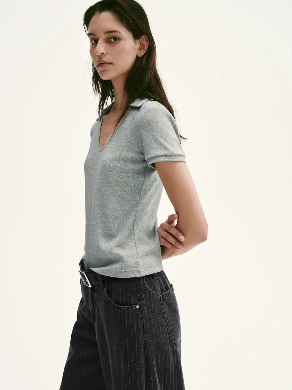 20731-cotton-blend-polo-neck-slim-fit-t-shirts-2.webp Cotton Blend Polo Neck Slim Fit T Shirts