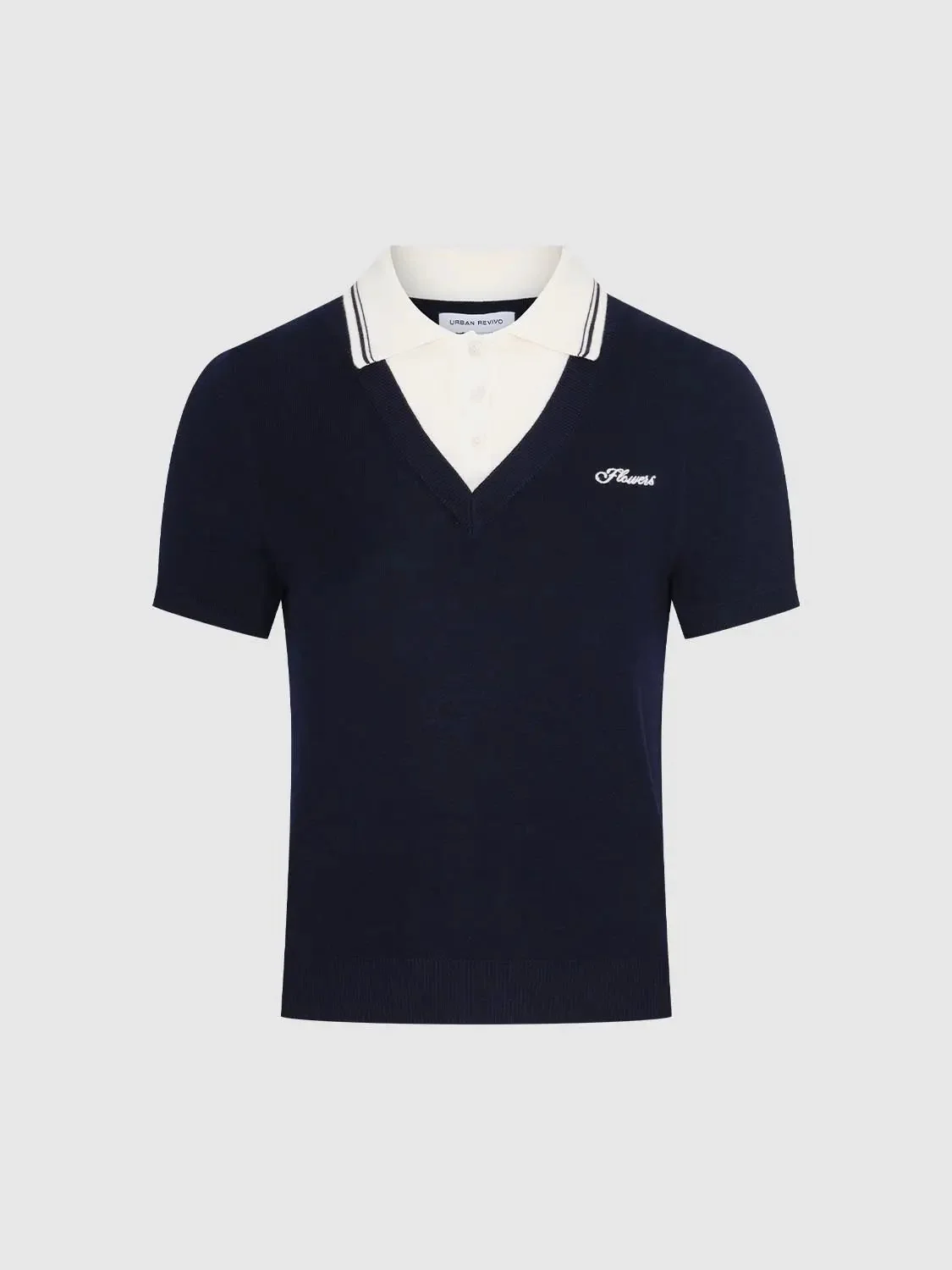 20753-navy-soft-knit-polo-with-striped-collar-polo-shirt-15.webp Navy Soft Knit Polo With Striped Collar Polo Shirt