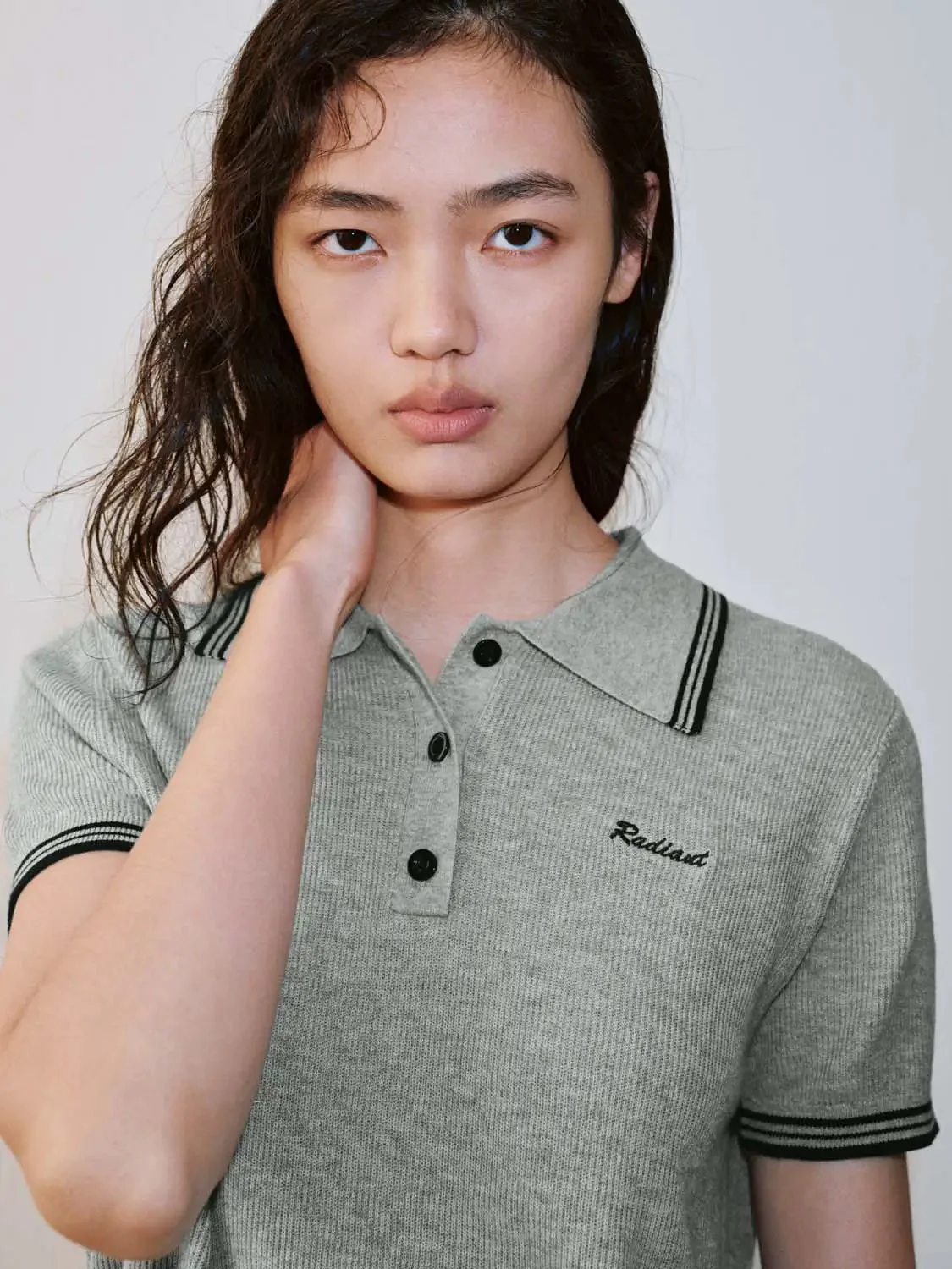 20789-contrast-trim-polo-neck-knitted-t-shirts-11.webp Contrast Trim Polo Neck Knitted T-Shirts