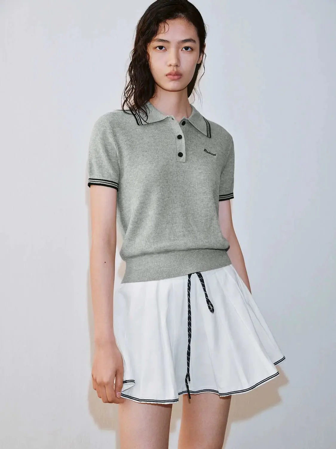 20789-contrast-trim-polo-neck-knitted-t-shirts-9.webp Contrast Trim Polo Neck Knitted T-Shirts