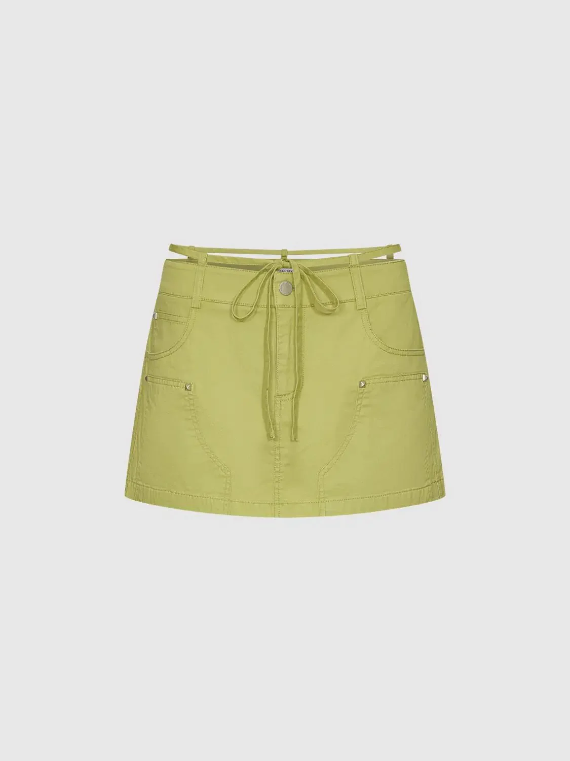 20877-lace-up-beaded-straight-mini-skirts-2.webp Lace-Up Beaded Straight Mini Skirts