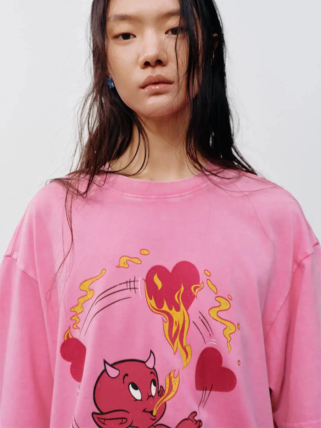 20923-cotton-graphic-flaming-devil-pink-short-sleeve-t-shirt-3.webp Cotton Graphic Flaming Devil Pink Short Sleeve T Shirt
