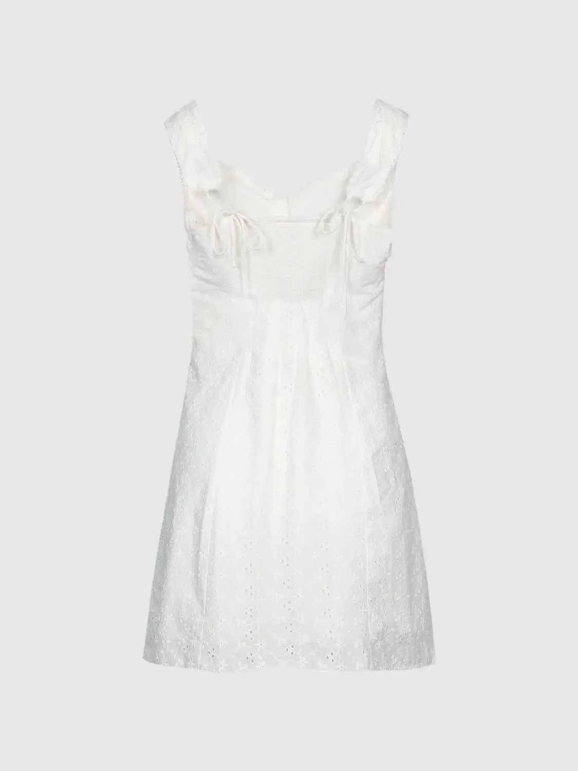 2095-white-xs-white-xs-variation-1.webp Sleeveless Cotton Eyelet A-Line With Lace Trim Midi Dresses