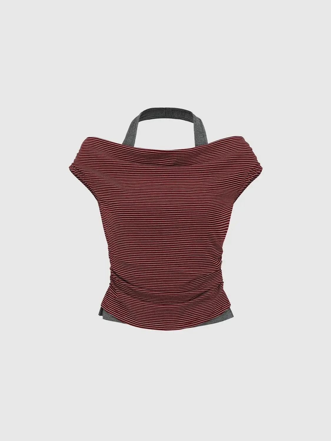 20977-lyocell-blend-striped-halter-neck-t-shirts-7.webp Lyocell Blend Striped Halter Neck T Shirts