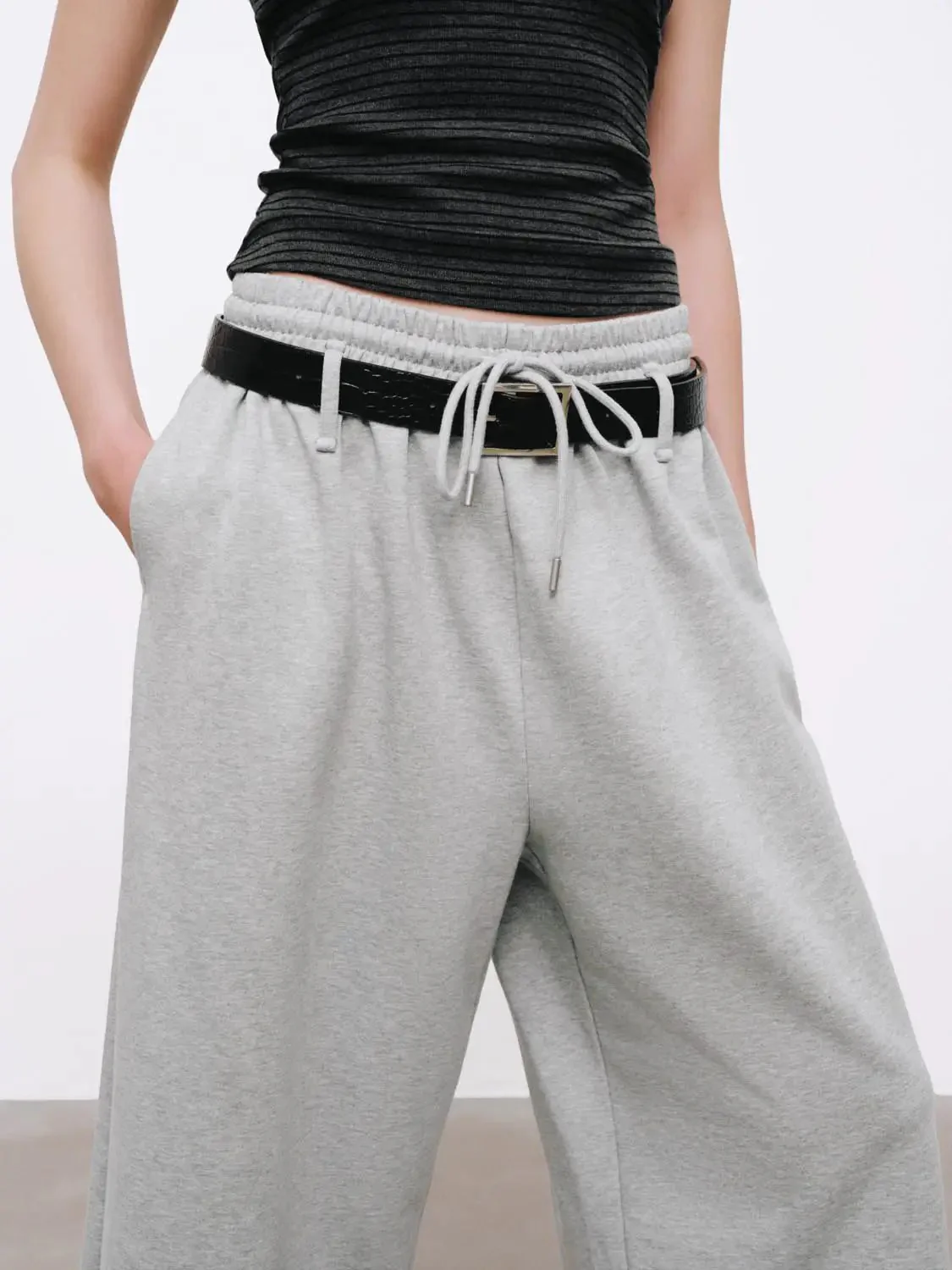 20982-casual-cotton-belted-drawstring-wide-leg-pants-5.webp Casual Cotton Belted Drawstring Wide Leg Pants