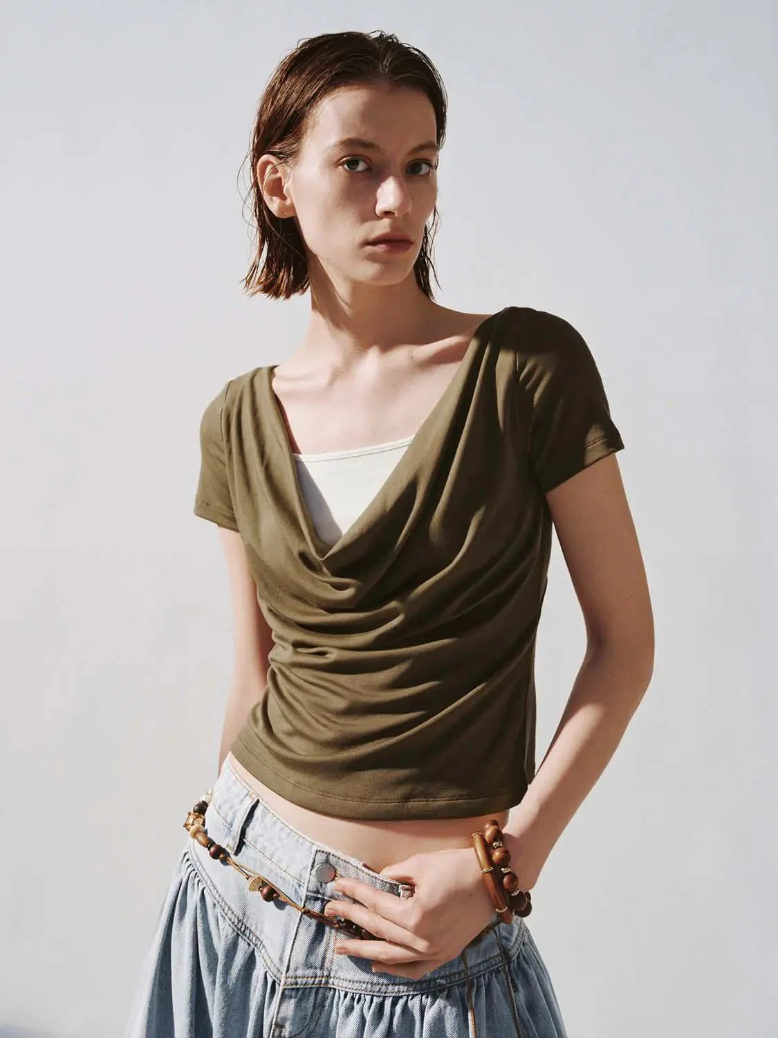 21000-lyocell-cowl-neck-top-with-beaded-straps-t-shirt-9.webp Lyocell Cowl Neck Top with Beaded Straps T Shirt