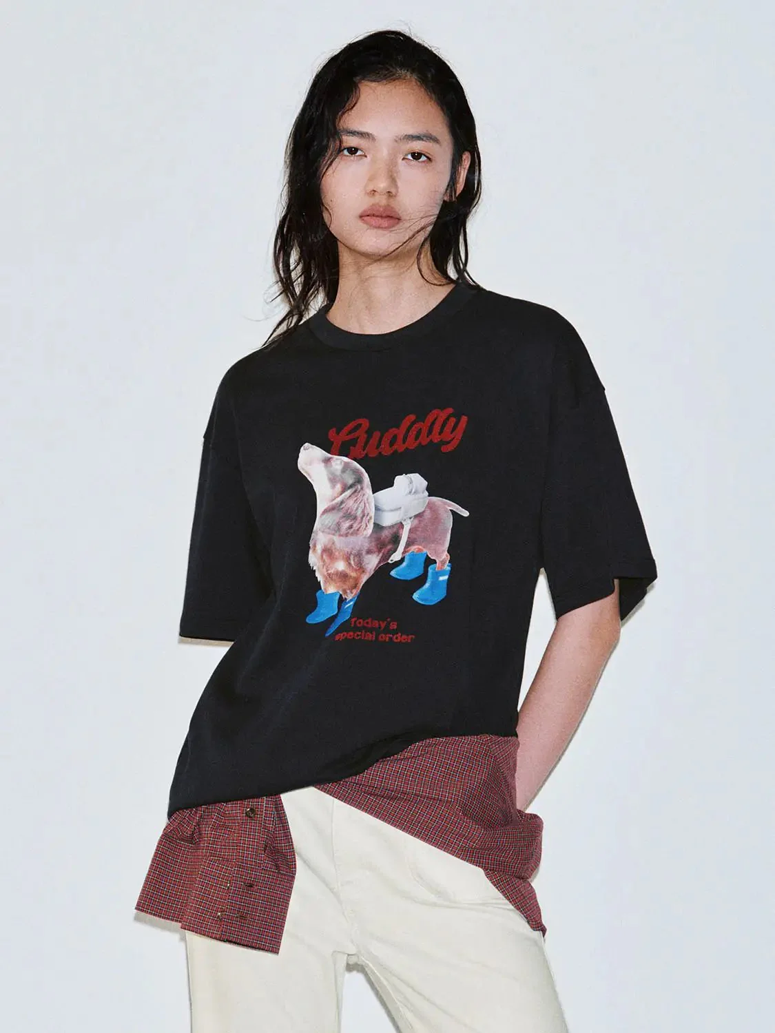 21023-cotton-graphic-dog-print-vintage-style-t-shirts-1.webp Cotton Graphic Dog Print Vintage Style T Shirts