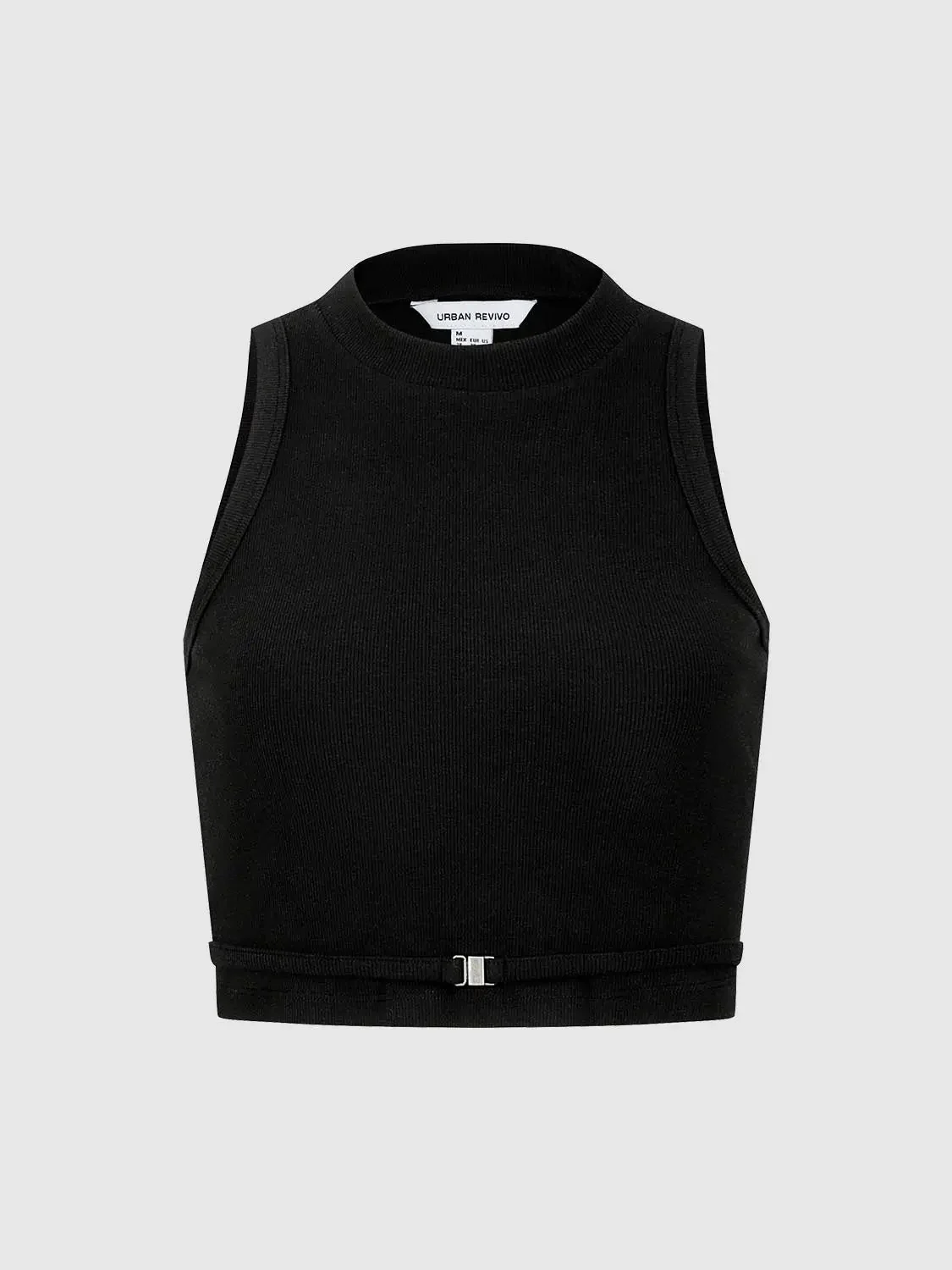 Viscose Cotton Blend Sleeveless Crew Neck Tank Tops
