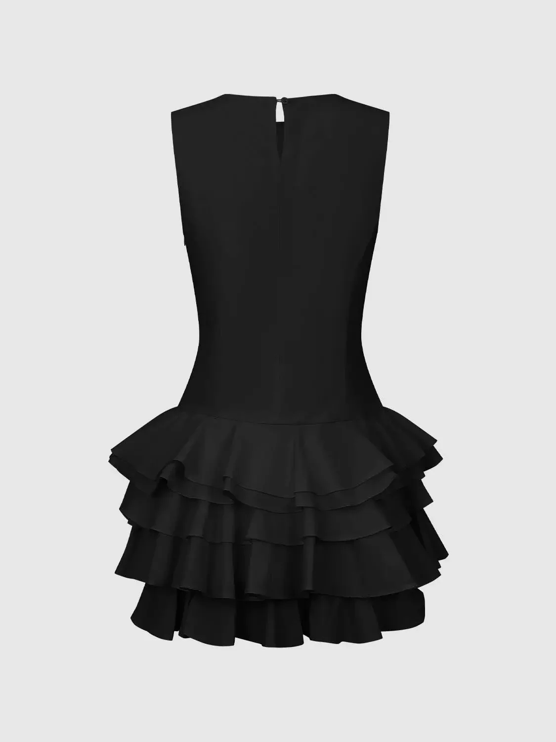 Sleeveless Tiered Ruffle A-Line Mini Dresses