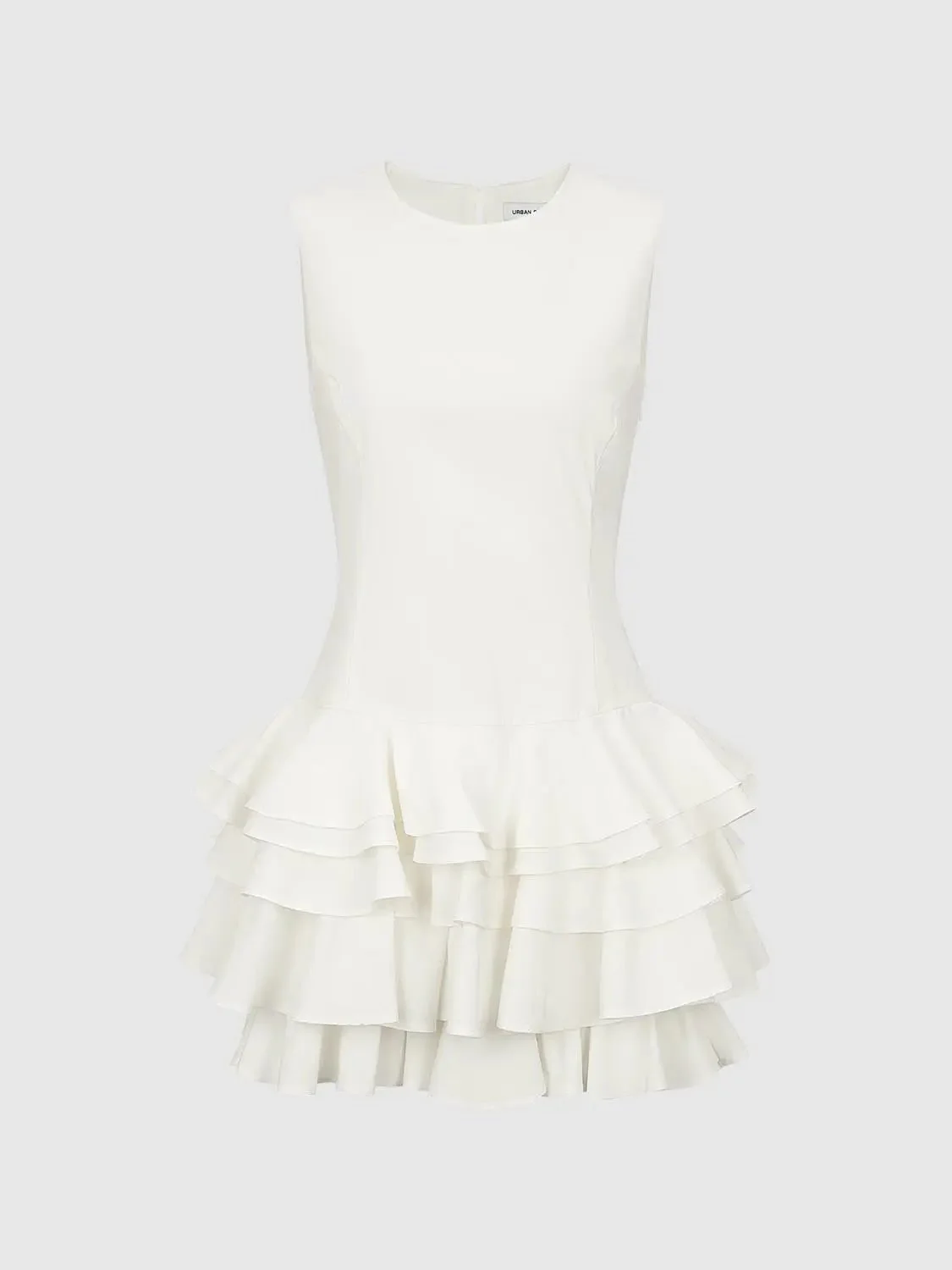 Sleeveless Tiered Ruffle A-Line Mini Dresses