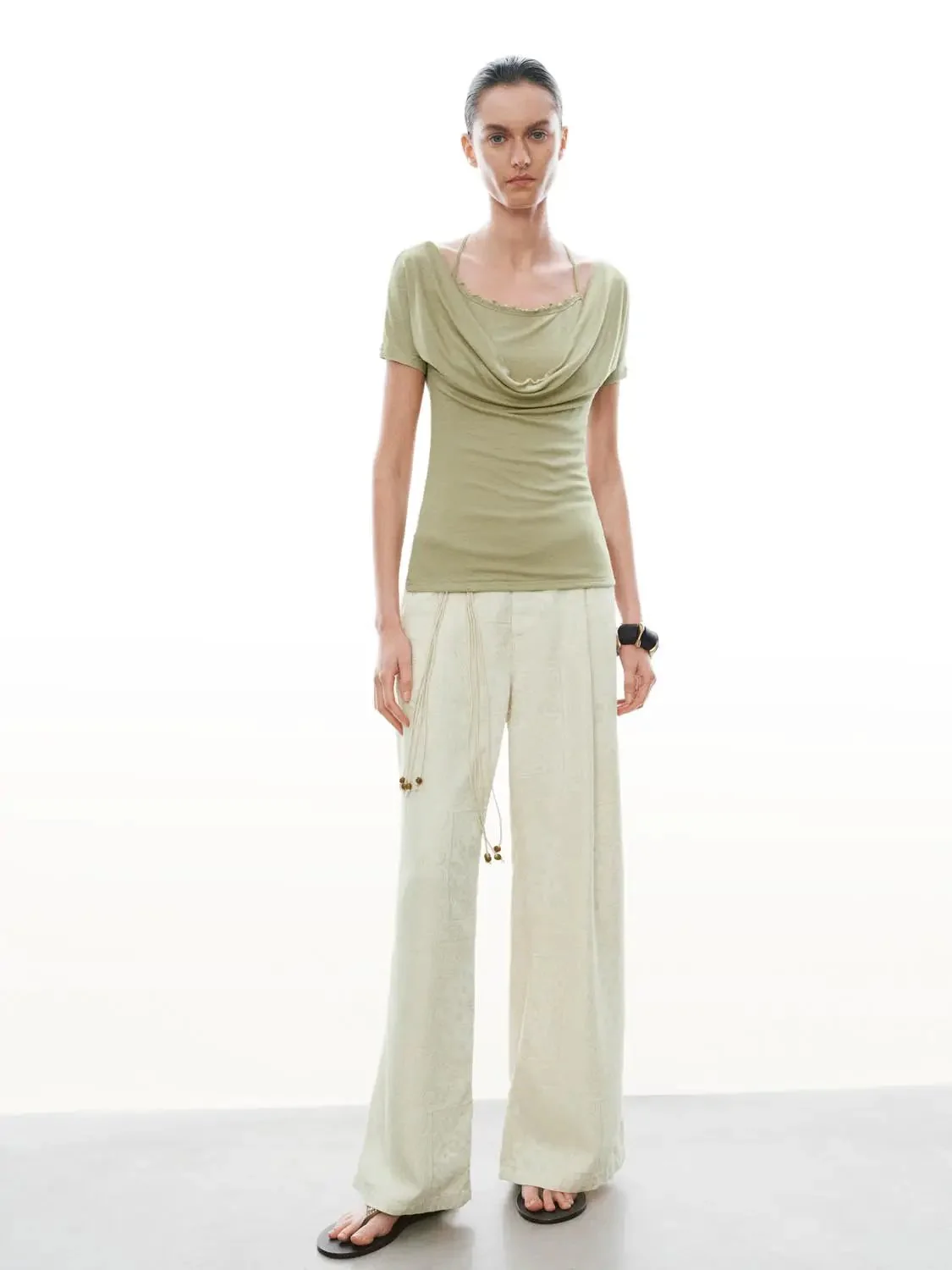 21246-lyocell-cowl-neck-halter-skinny-fit-t-shirts-12.webp Lyocell Cowl Neck Halter Skinny-Fit T-Shirts