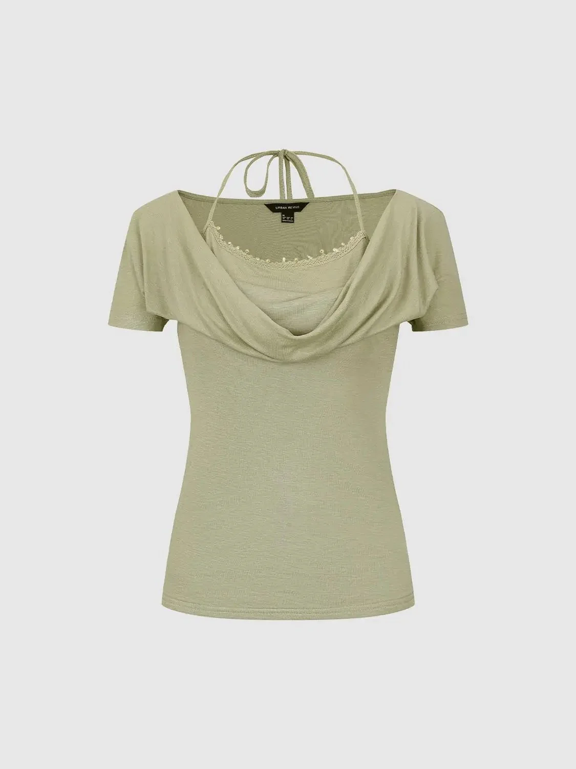 21246-lyocell-cowl-neck-halter-skinny-fit-t-shirts-15.webp Lyocell Cowl Neck Halter Skinny-Fit T-Shirts
