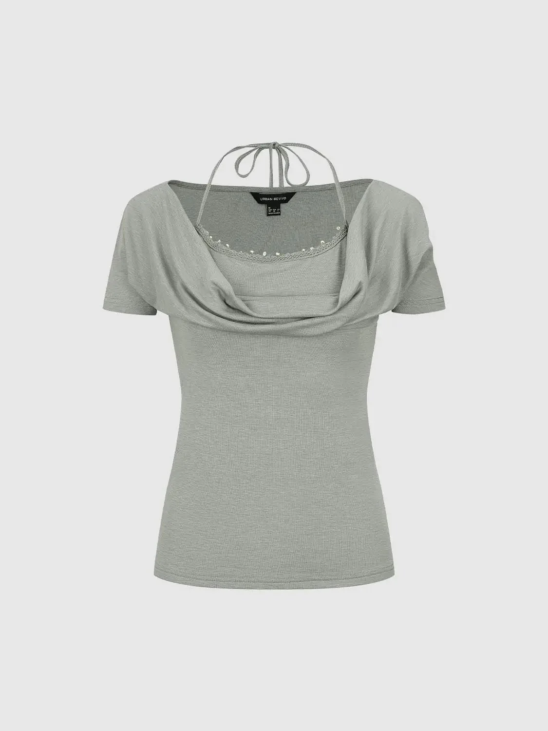 21246-lyocell-cowl-neck-halter-skinny-fit-t-shirts-7.webp Lyocell Cowl Neck Halter Skinny-Fit T-Shirts
