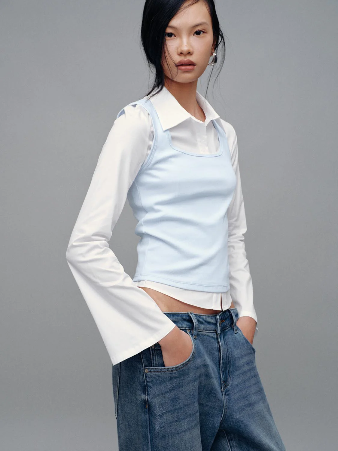 21262-cotton-blend-square-neck-slim-fit-tank-tops-2.webp Cotton Blend Square Neck Slim Fit Tank Tops