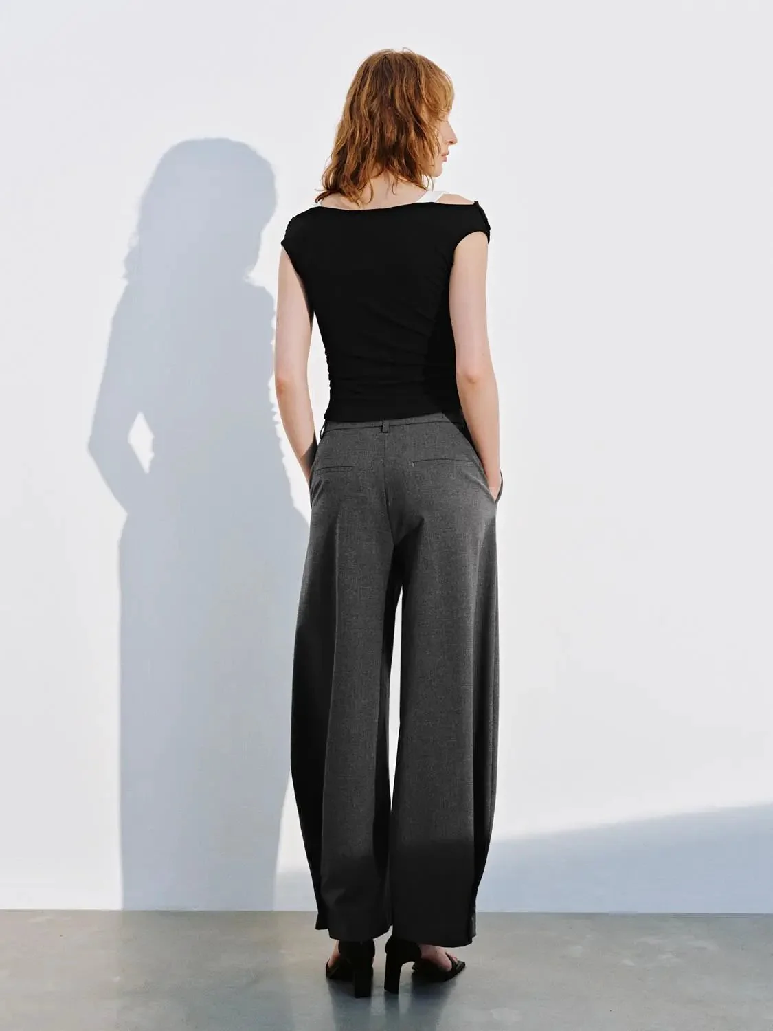 21288-viscose-cotton-ruched-off-shoulder-strappy-tshirts-14.webp Viscose Cotton Ruched Off Shoulder Strappy Tshirts