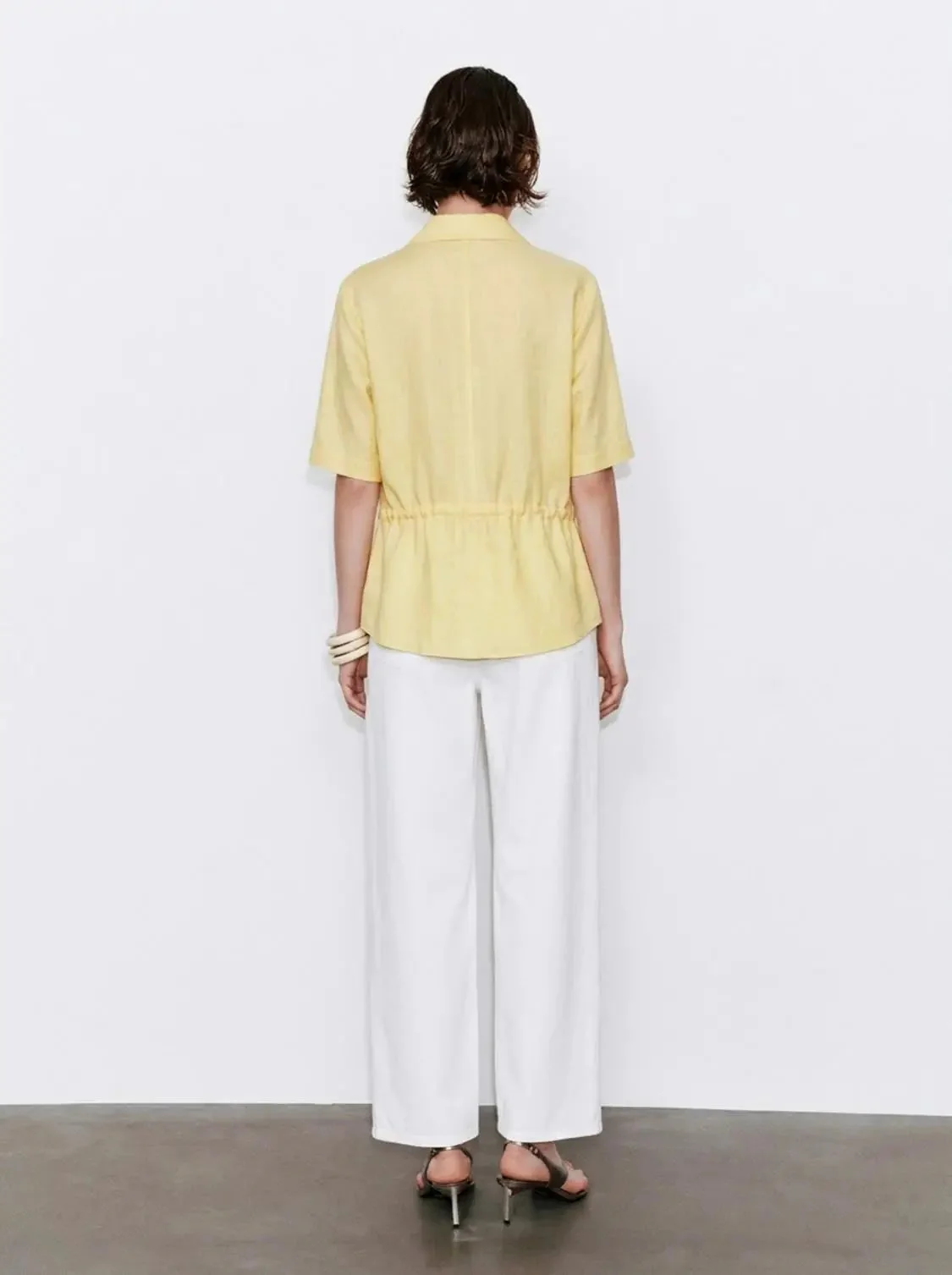 21329-linen-blend-polo-v-neck-loose-fit-shirts-6.webp Linen Blend Polo V-Neck Loose-Fit Shirts