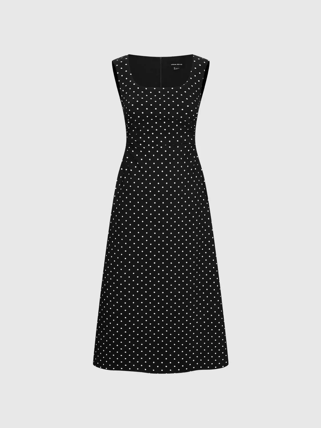 2134-polka-dot-knit-flattering-fit-sleeveless-dresses-1.webp Polka Dot Knit Flattering Fit Sleeveless Dresses
