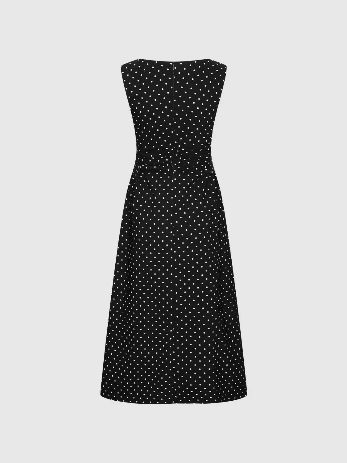 2134-polka-dot-knit-flattering-fit-sleeveless-dresses-2.webp Polka Dot Knit Flattering Fit Sleeveless Dresses