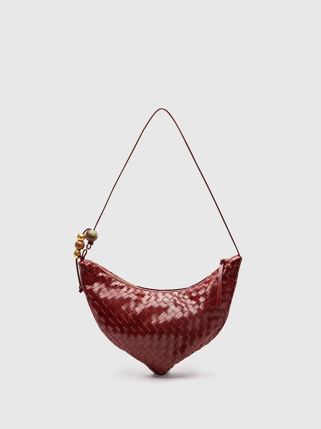 21340-burgundy-woven-beaded-accent-mini-shoulder-bag-1.webp Burgundy Woven Beaded Accent Mini Shoulder Bag