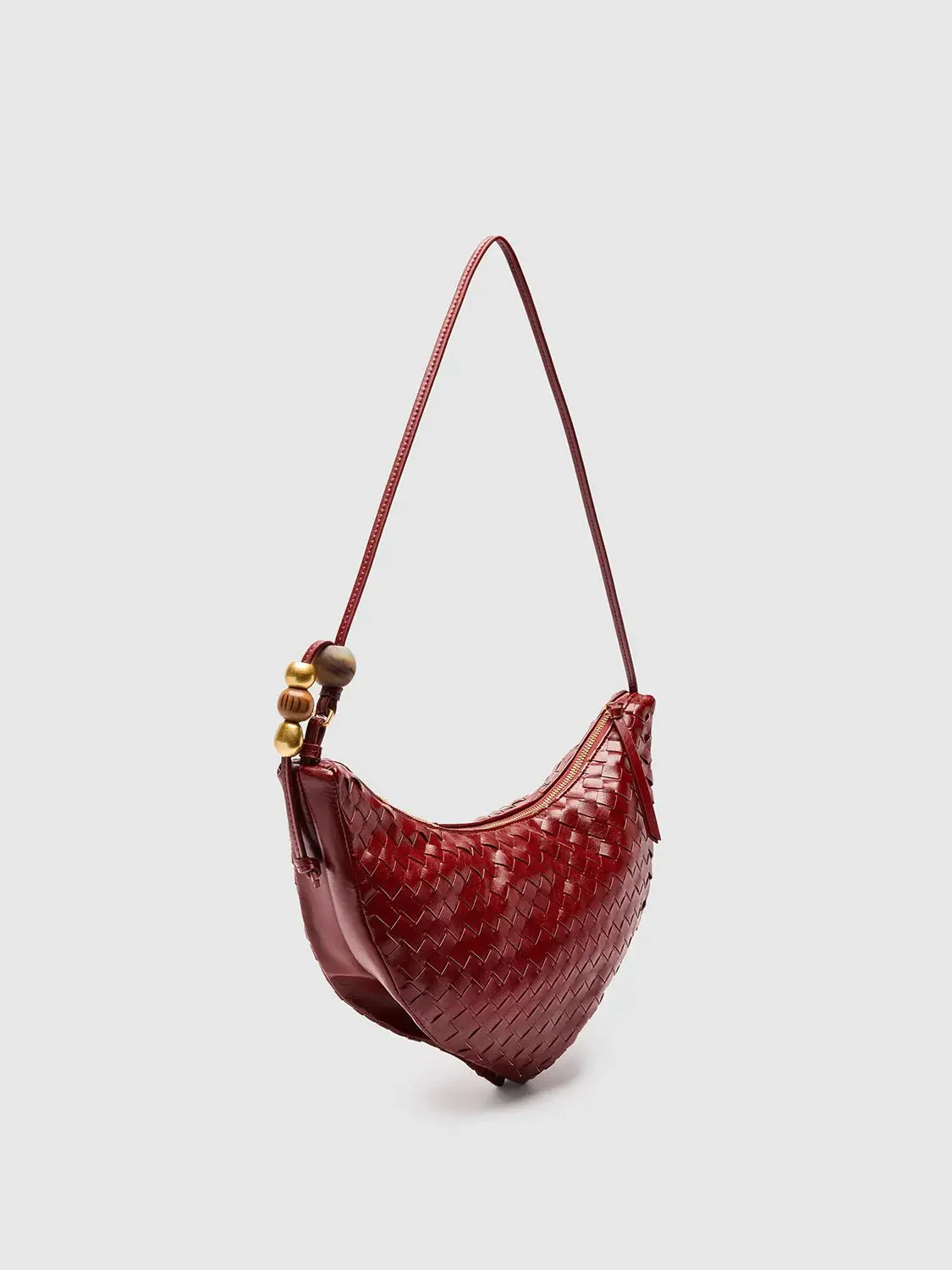 21340-burgundy-woven-beaded-accent-mini-shoulder-bag-3.webp Burgundy Woven Beaded Accent Mini Shoulder Bag