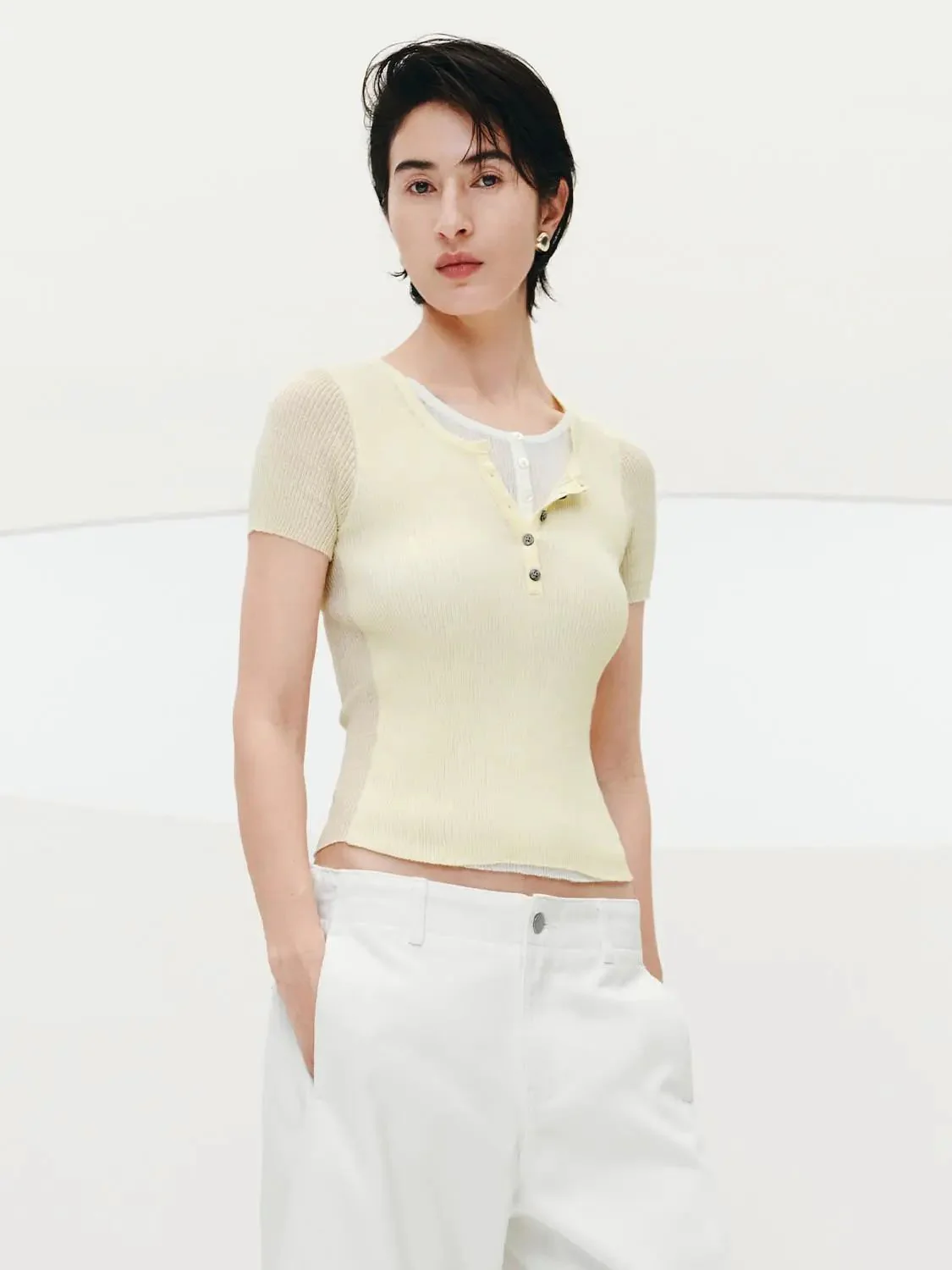 21413-cotton-silk-knit-henley-contrast-t-shirt-1.webp Cotton Silk Knit Henley Contrast T Shirt