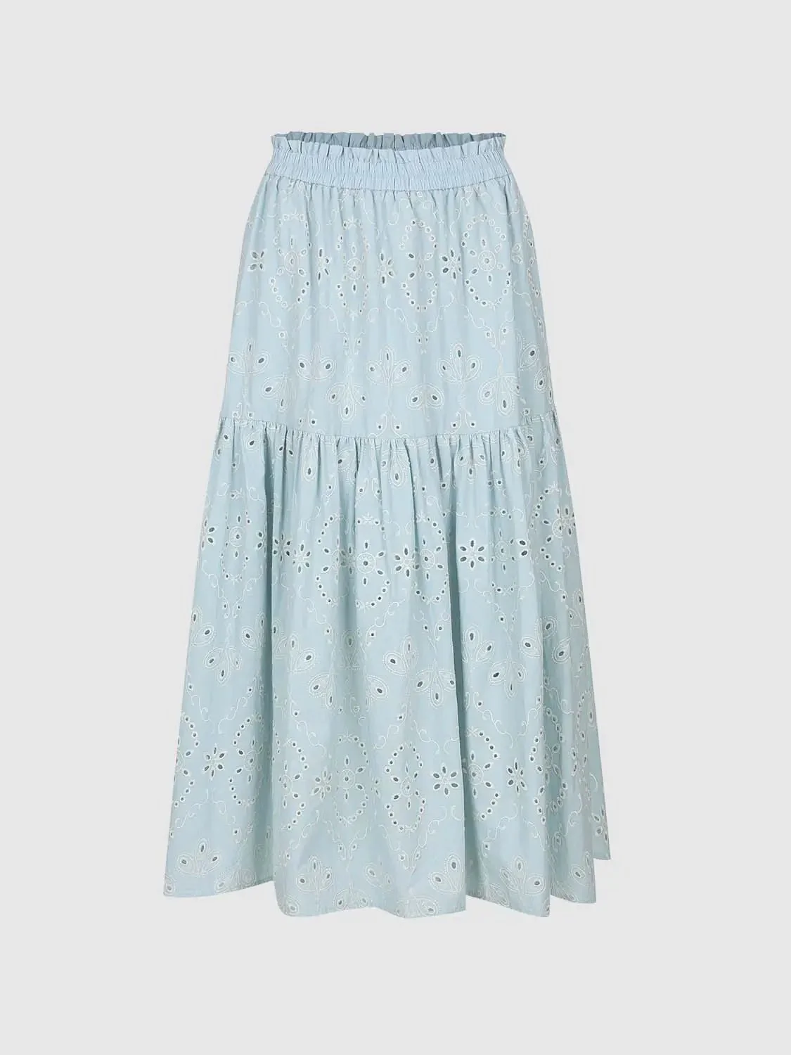 21433-pull-on-tiered-ruffle-a-line-skirts-1.webp Pull On Tiered Ruffle A-Line Skirts