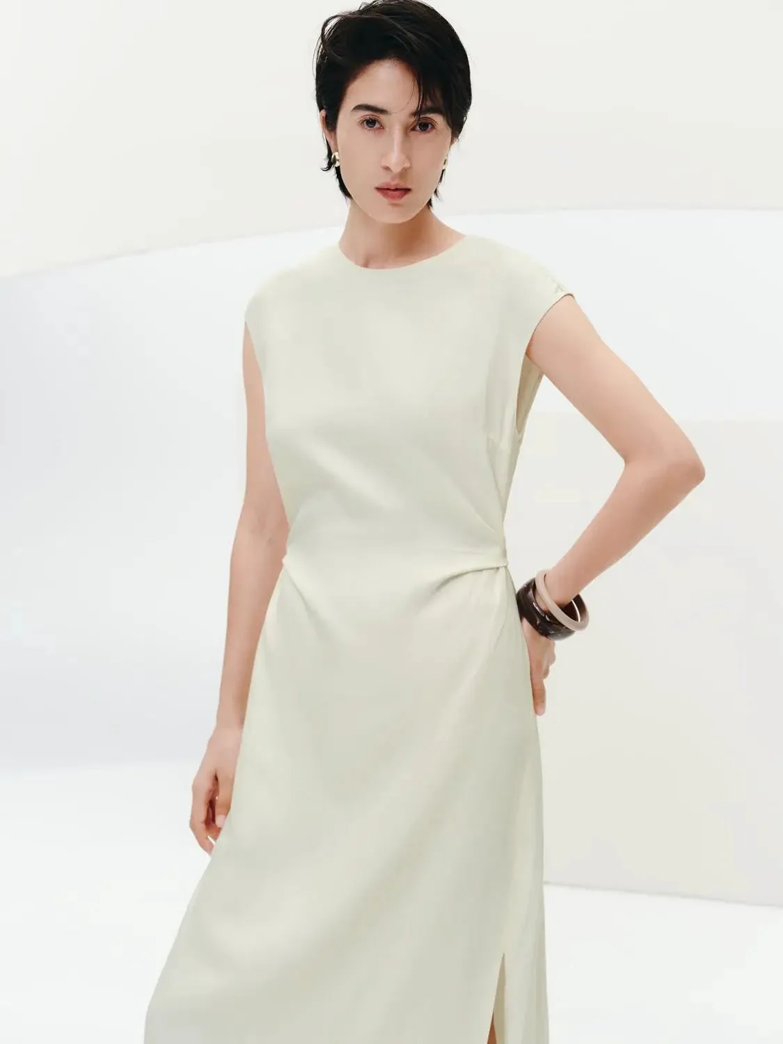 21449-linen-blend-crew-neck-cap-sleeve-skater-midi-dresses-2.webp Linen Blend Crew Neck Cap Sleeve Skater Midi Dresses