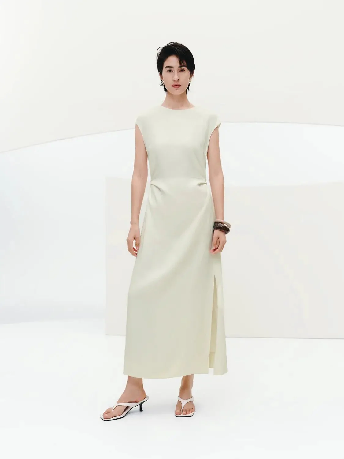 21449-linen-blend-crew-neck-cap-sleeve-skater-midi-dresses-4.webp Linen Blend Crew Neck Cap Sleeve Skater Midi Dresses