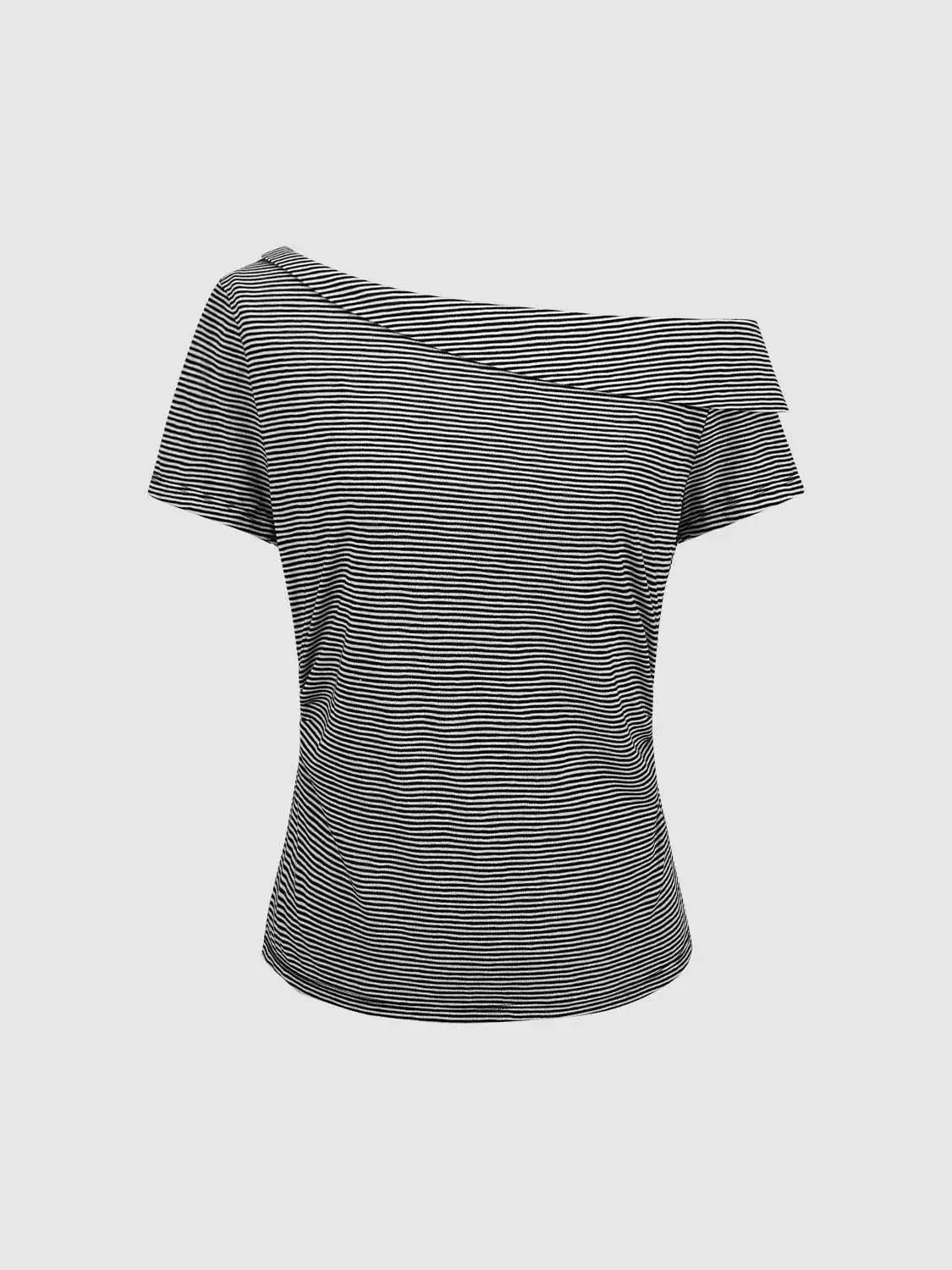 21498-asymmetric-one-shoulder-striped-lyocell-top-7.webp Asymmetric One-Shoulder Striped Lyocell Top