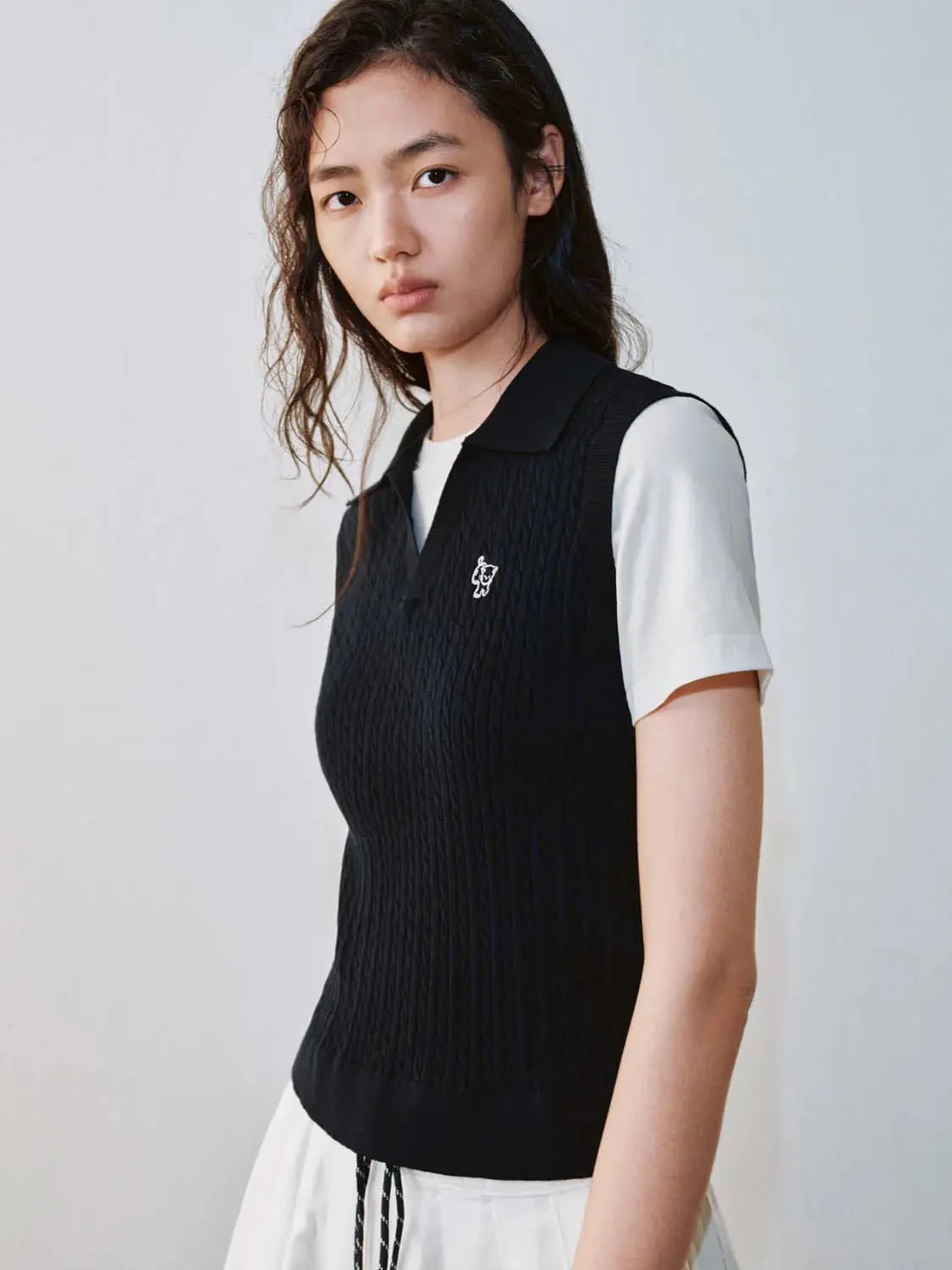 21515-cotton-knit-polo-neck-with-contrast-embroidered-t-shirts-10.webp Cotton Knit Polo Neck With Contrast Embroidered T Shirts