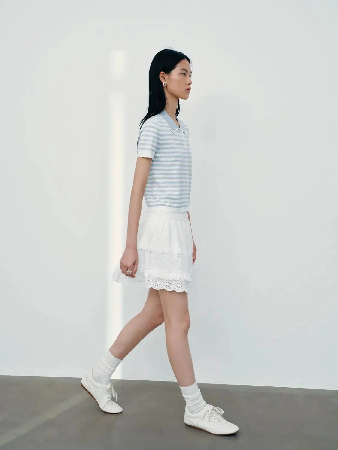 21526-contrast-striped-short-sleeve-knitted-cardigans-5.webp Contrast Striped Short Sleeve Knitted Cardigans