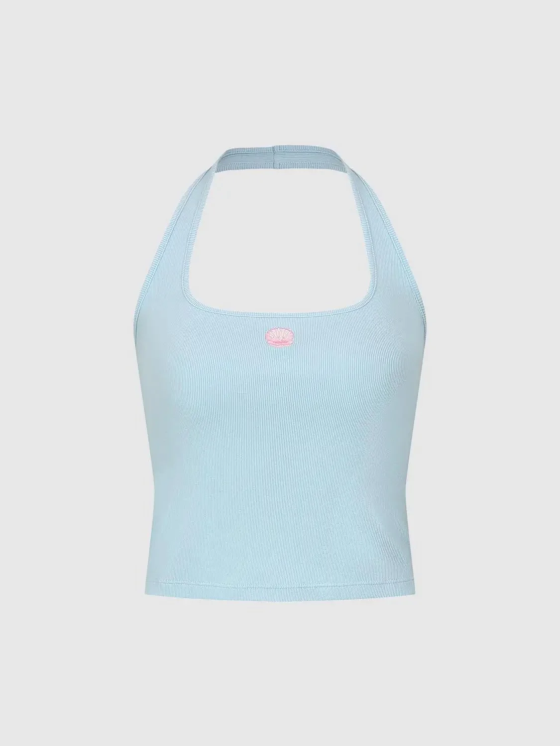 21537-cotton-blend-embroidered-square-halter-neck-tank-top-15.webp Cotton Blend Embroidered Square Halter Neck Tank Top