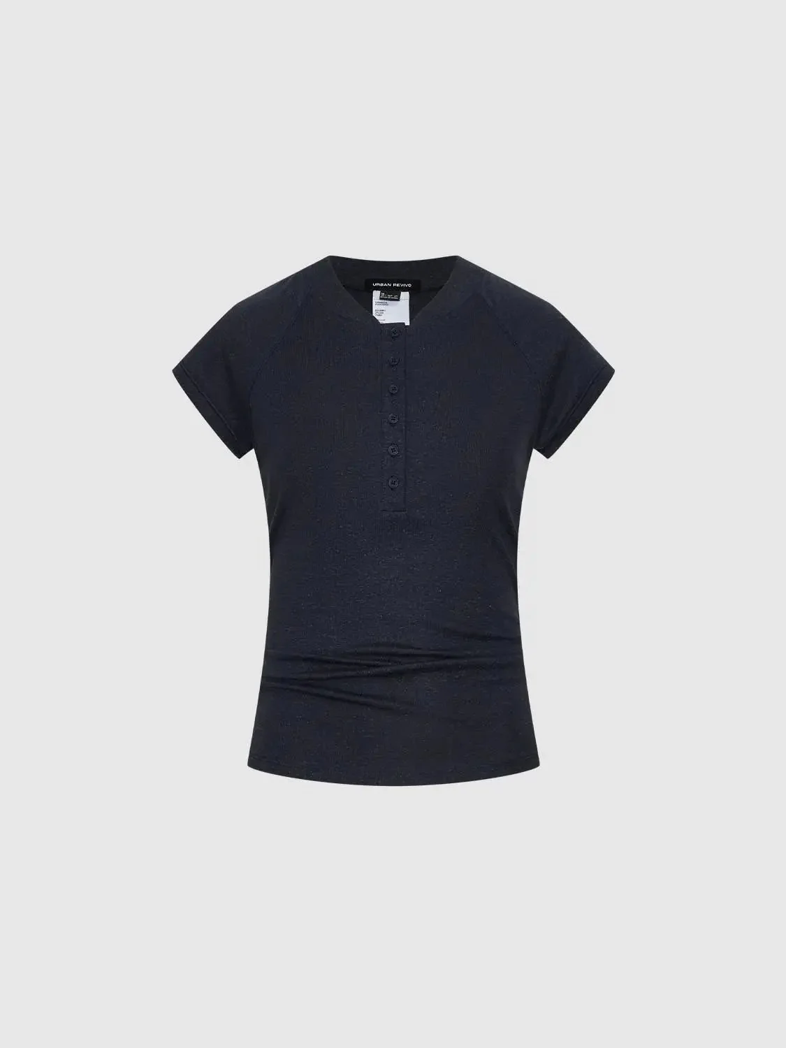21564-linen-lyocell-blend-henley-neck-cap-sleeve-t-shirts-7.webp Linen Lyocell Blend Henley Neck Cap Sleeve T Shirts