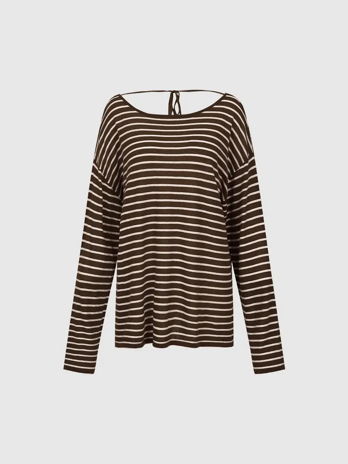 21582-crew-neck-contrast-striped-long-sleeve-knitted-t-shirts-4.webp Crew Neck Contrast Striped Long Sleeve Knitted T-Shirts