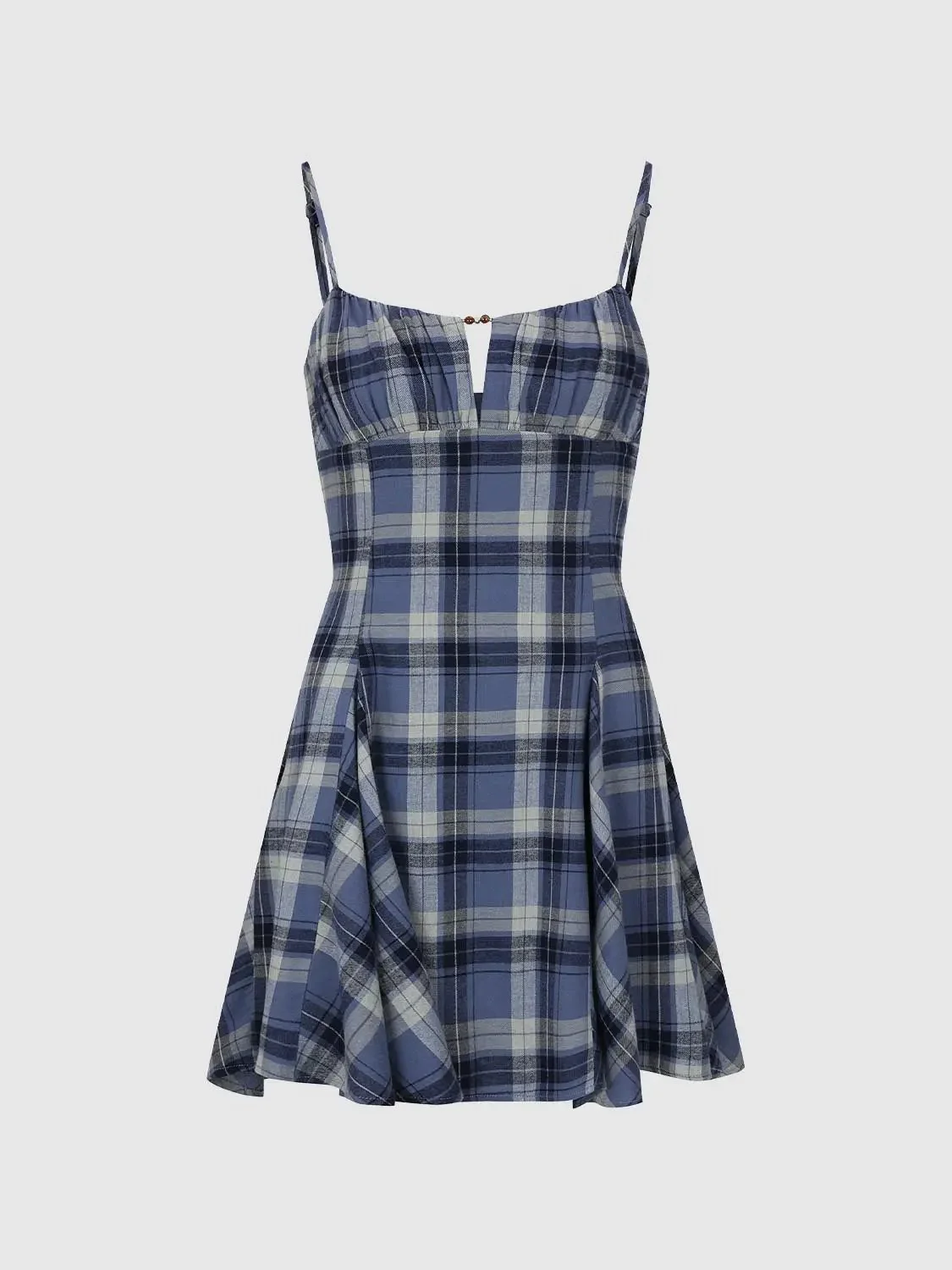 2168-plaid-cotton-spaghetti-strap-a-line-mini-dresses-7.webp Plaid Cotton Spaghetti Strap A-Line Mini Dresses