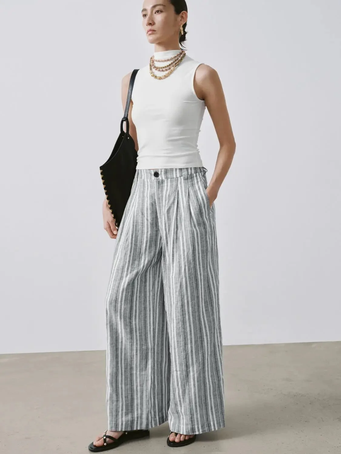21699-linen-blend-contrast-striped-wide-leg-pants-6.webp Linen Blend Contrast Striped Wide Leg Pants