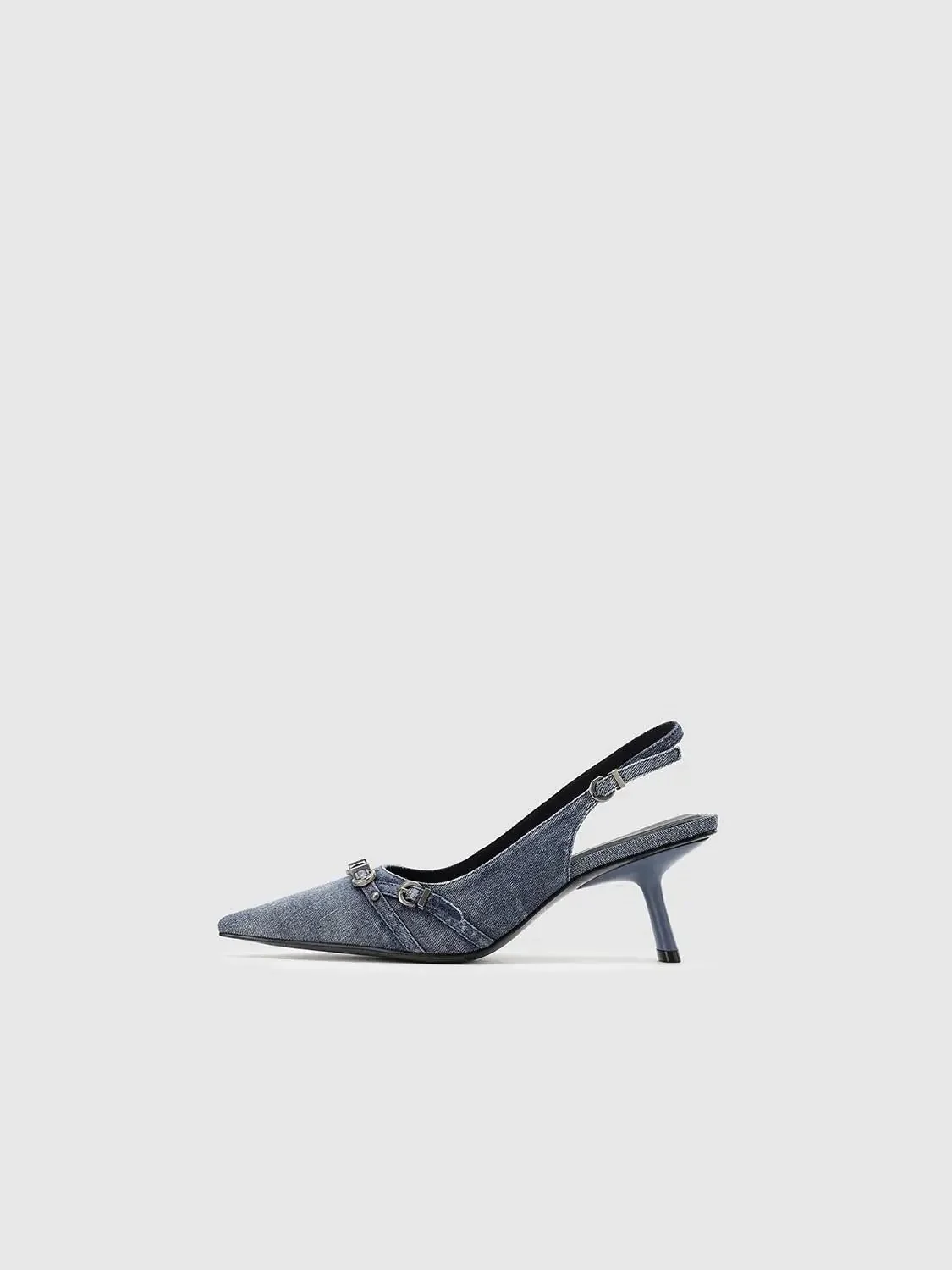 21758-belt-detail-point-toe-denim-heeled-slingbacks-2.webp Belt Detail Point Toe Denim Heeled Slingbacks