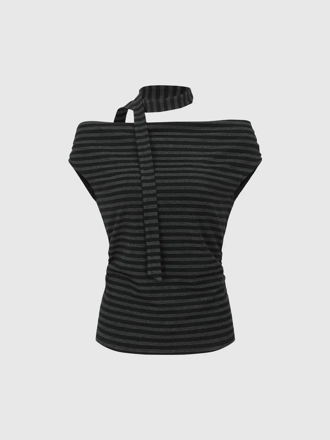 21776-elegant-black-scarf-neck-striped-tshirts-7.webp Elegant Black Scarf Neck Striped Tshirts