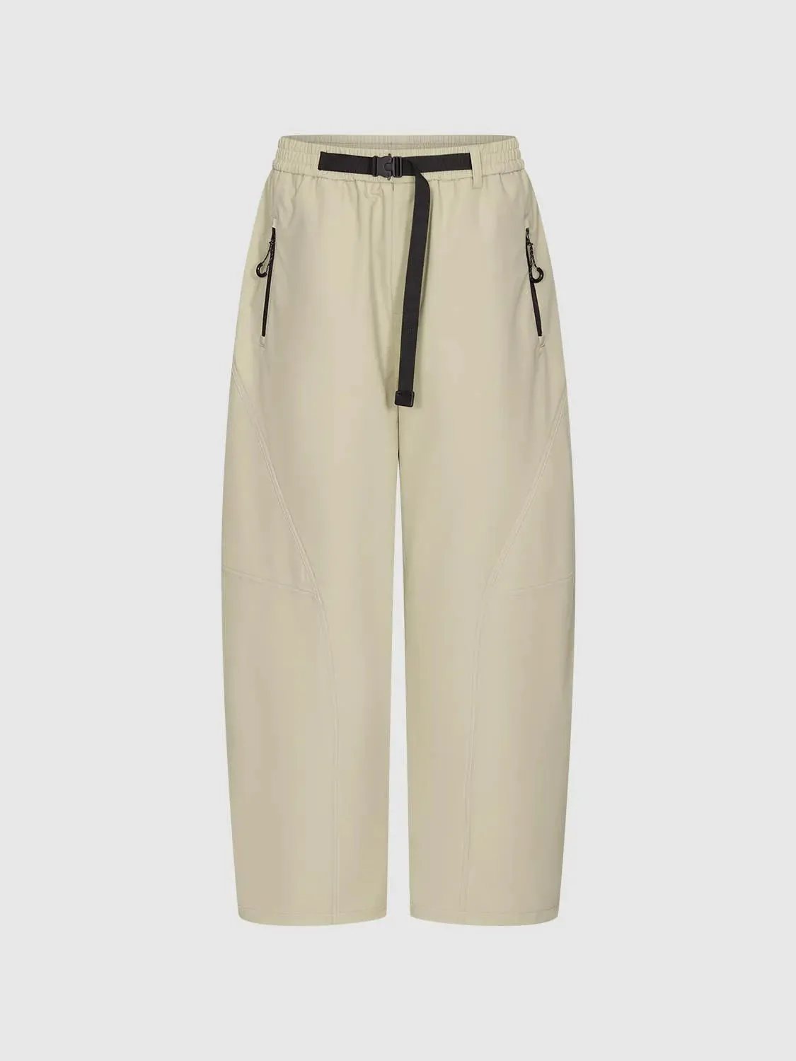 21804-pull-on-zip-pocket-belted-barrel-leg-pants-2.webp Pull On Zip Pocket Belted Barrel Leg Pants