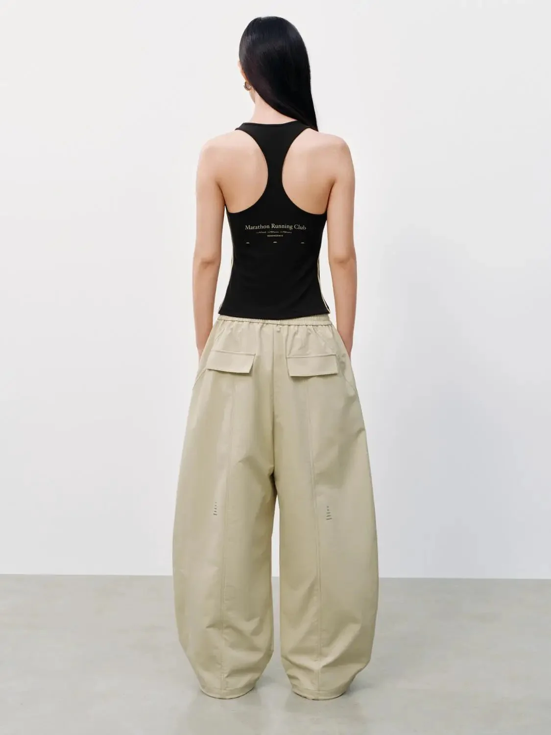 21804-pull-on-zip-pocket-belted-barrel-leg-pants-4.webp Pull On Zip Pocket Belted Barrel Leg Pants
